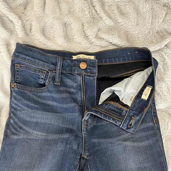 Madewell Jeans Womens 25 Roadtripper Skinny Mid Rise Dark Wash Stretch Denim - Picture 4 of 12